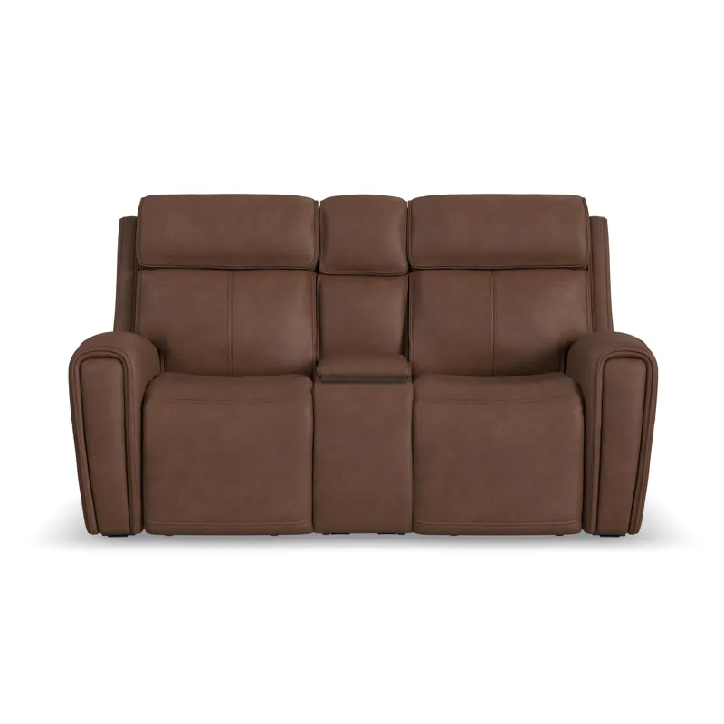 Power Reclining Loveseat with Console, Power Headrest & Lumbar