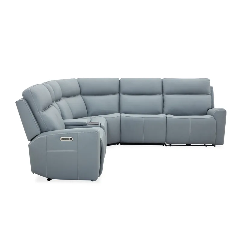 Power Reclining Sectional with Power Headrest & Lumbar