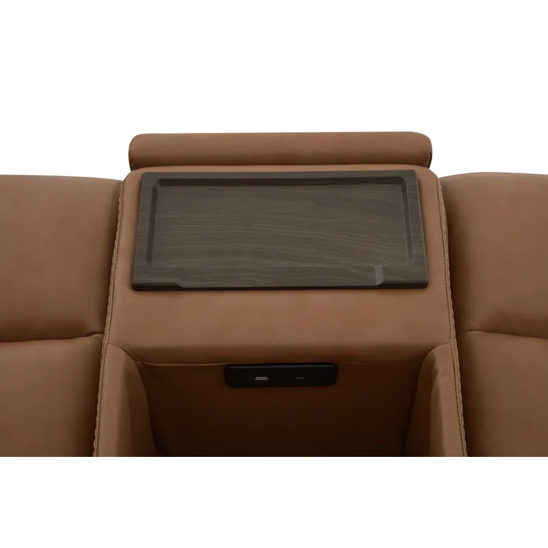 Power Reclining Sectional with Power Headrests & Lumbar