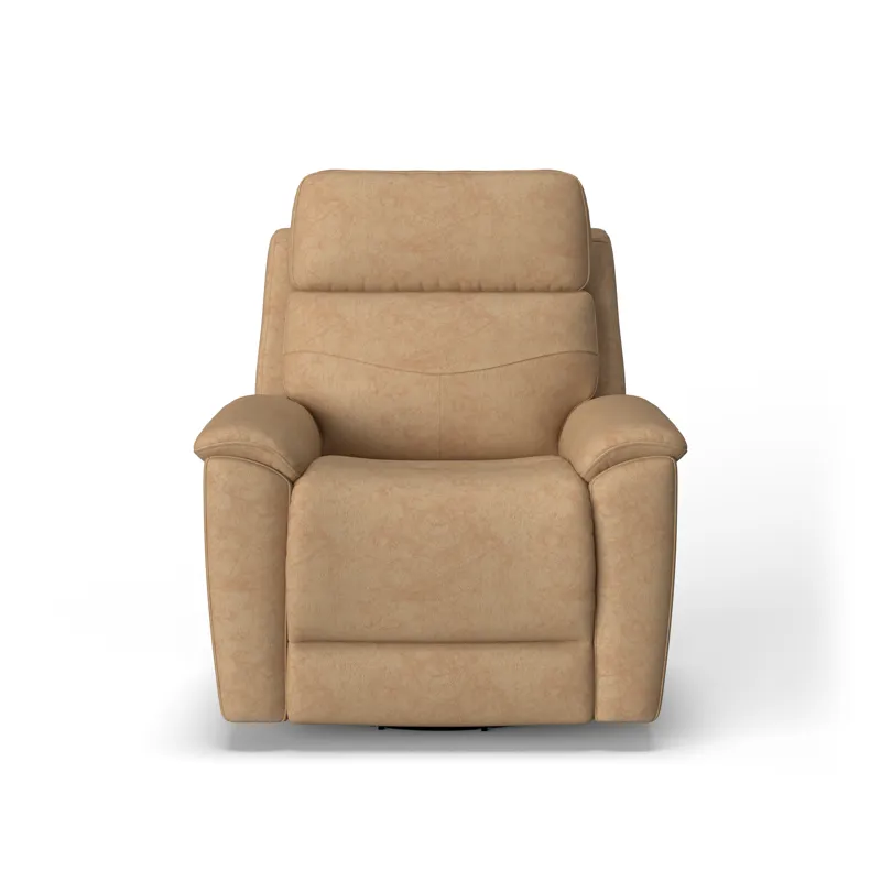 Power Swivel Gliding Recliner with Power Headrest & Lumbar