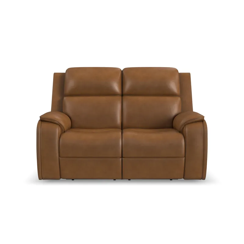 Ziggy Power Reclining Loveseat with Power Headrest, Lumbar, Heat & Massage