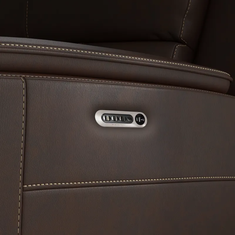 Power Reclining Sectional with Power Headrest & Lumbar