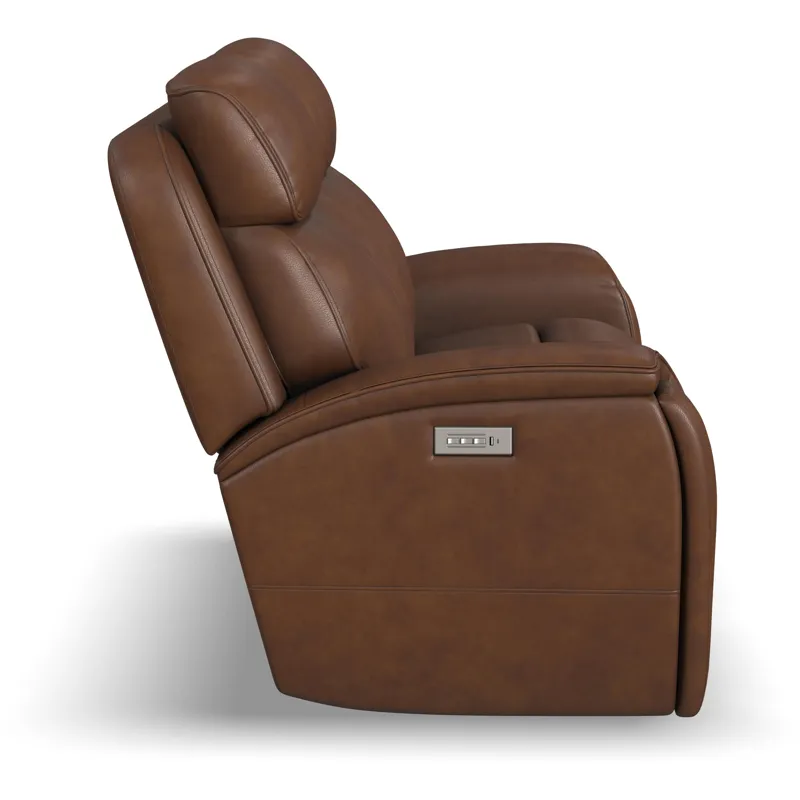 Walker Power Reclining Loveseat w/ Console, Power Headrest & Lumbar