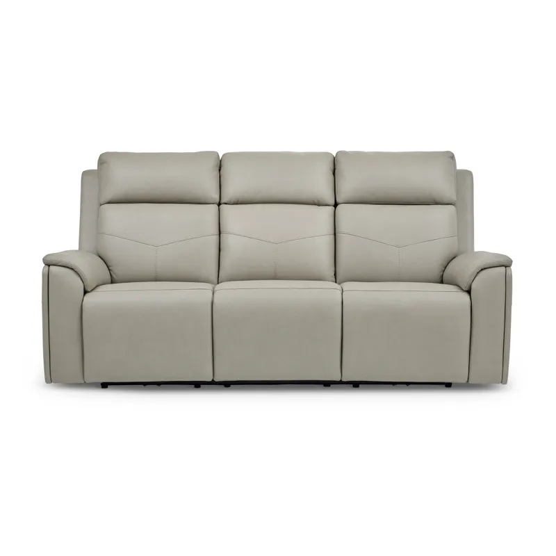 Power Reclining Sofa with Console, Power Headrest, Lumbar, Heat & Massage