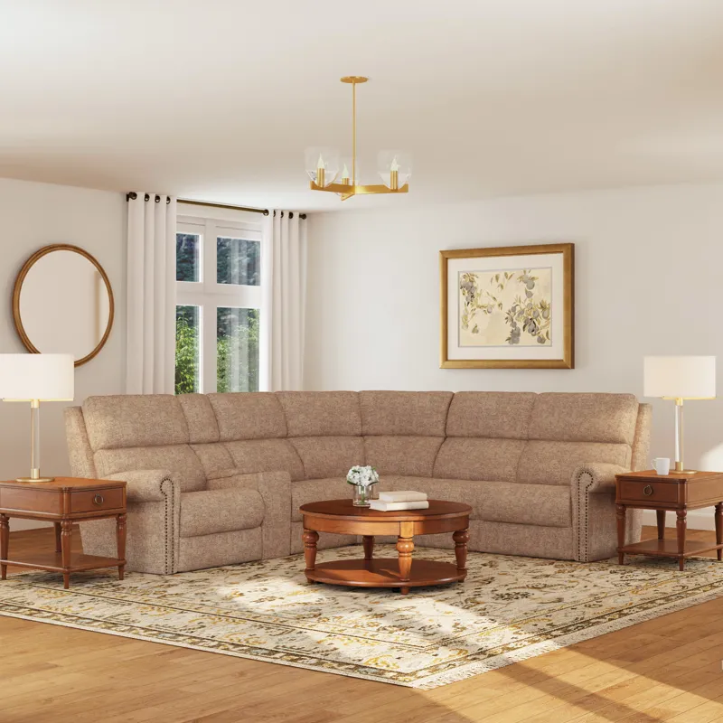 Power Reclining Sectional w/ Power Headrest & Lumbar