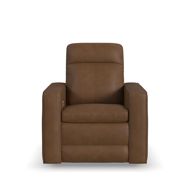 Power Swivel Gliding Recliner with Power Headrest, Lumbar, Heat & Massage