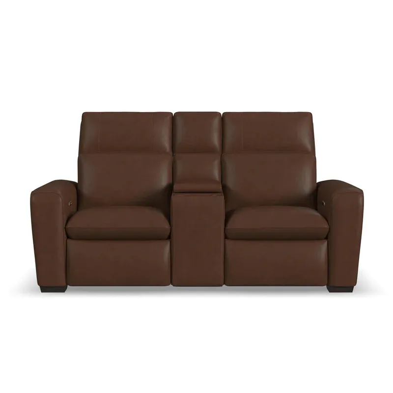 Sense Power Reclining Loveseat with Console, Power Headrest, Lumbar &amp; Pulse
