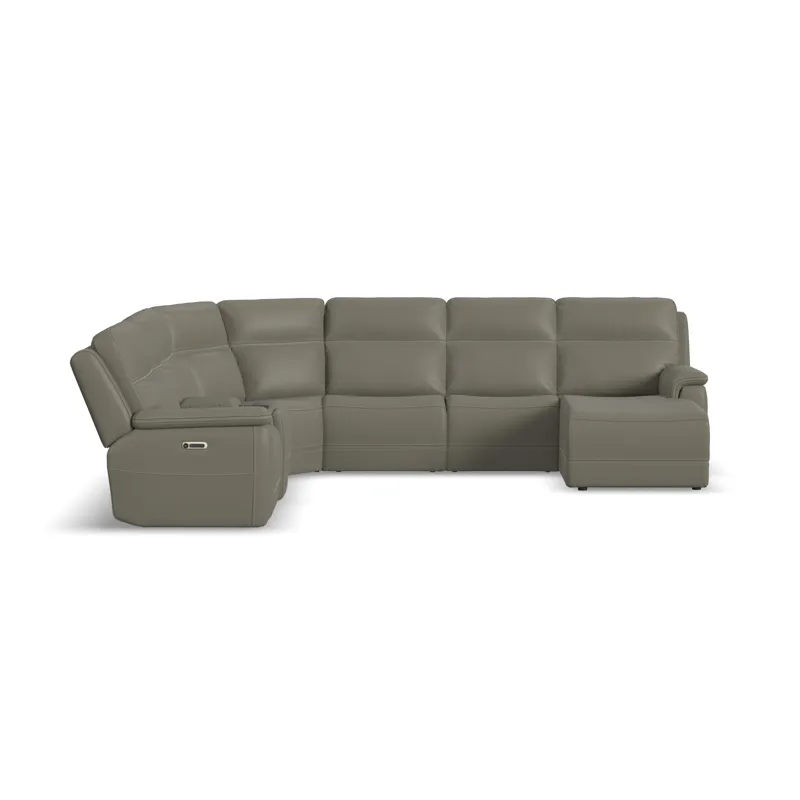 Power Reclining Sectional with Power Headrests & Lumbar