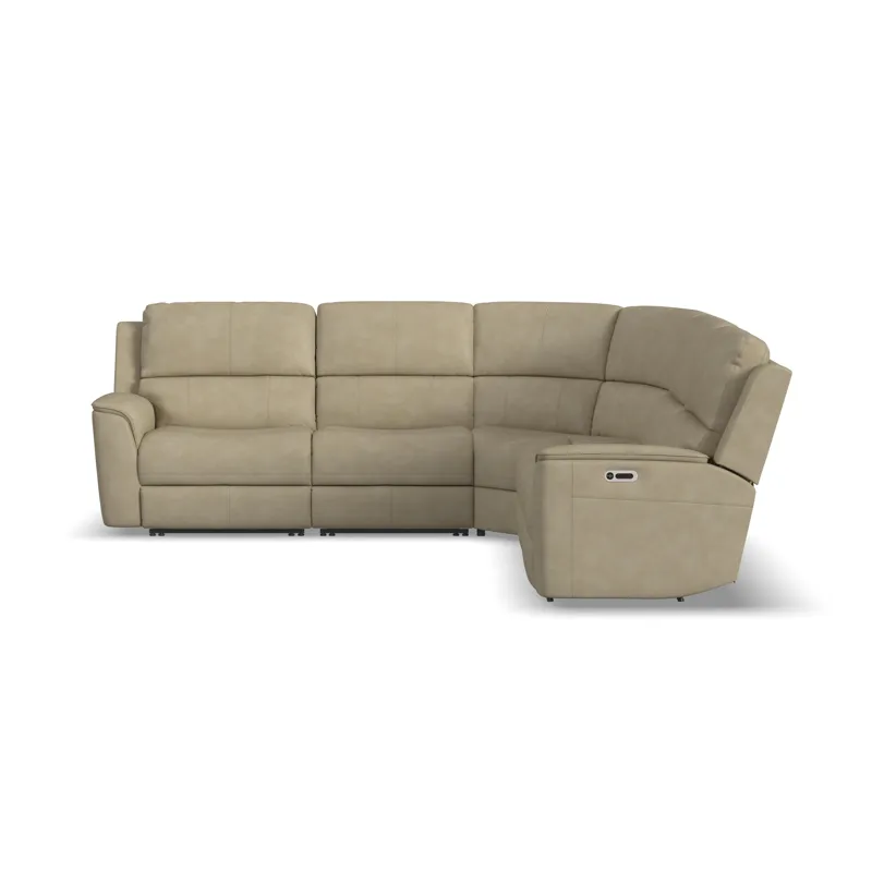Power Reclining Sectional with Power Headrest & Lumbar