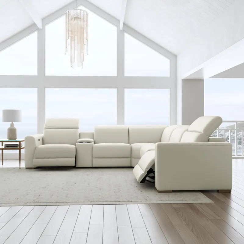 Power Reclining Sectional with Power Headrests