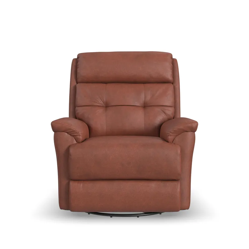 Power Swivel Gliding Recliner with Power Headrest & Lumbar