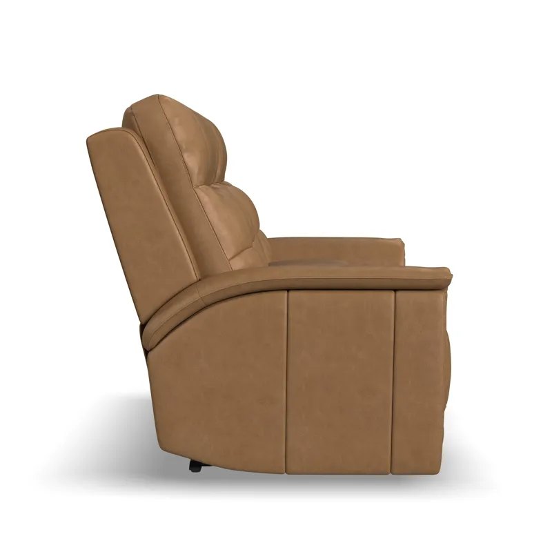 Power Reclining Loveseat with Console, Power Headrest, Lumbar, Heat & Massage
