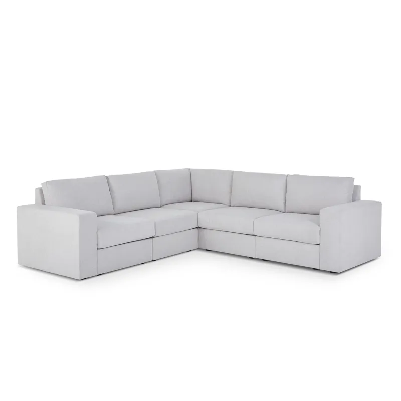 5-Seat Sectional with Wide Arm