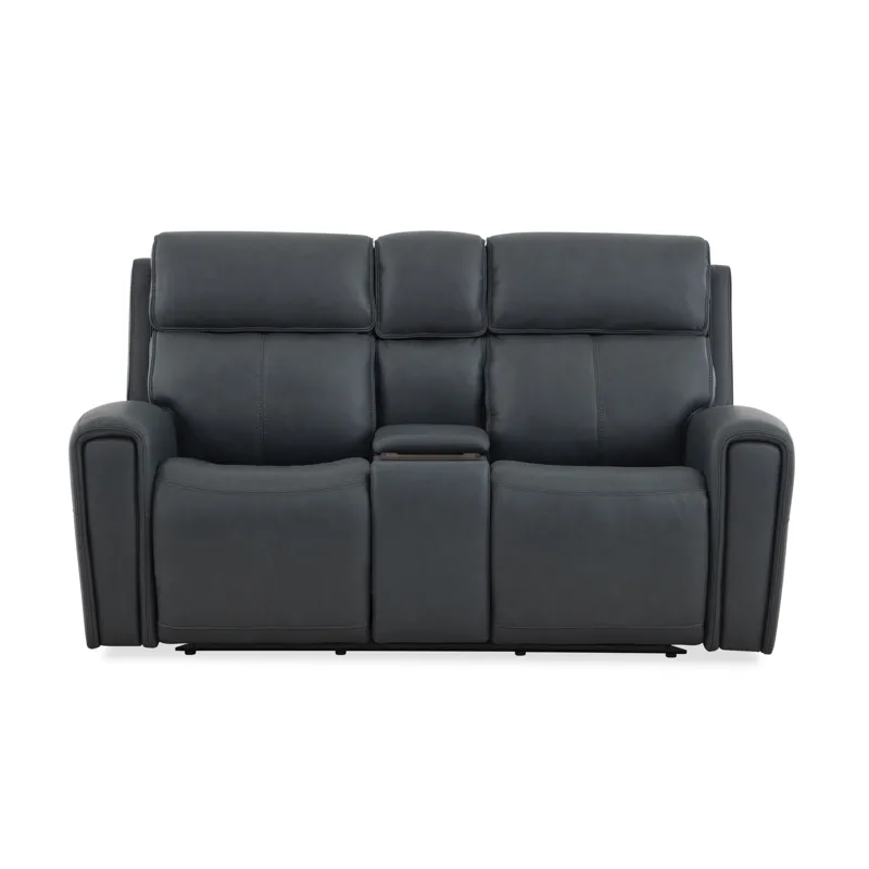 Power Reclining Loveseat with Console, Power Headrest & Lumbar