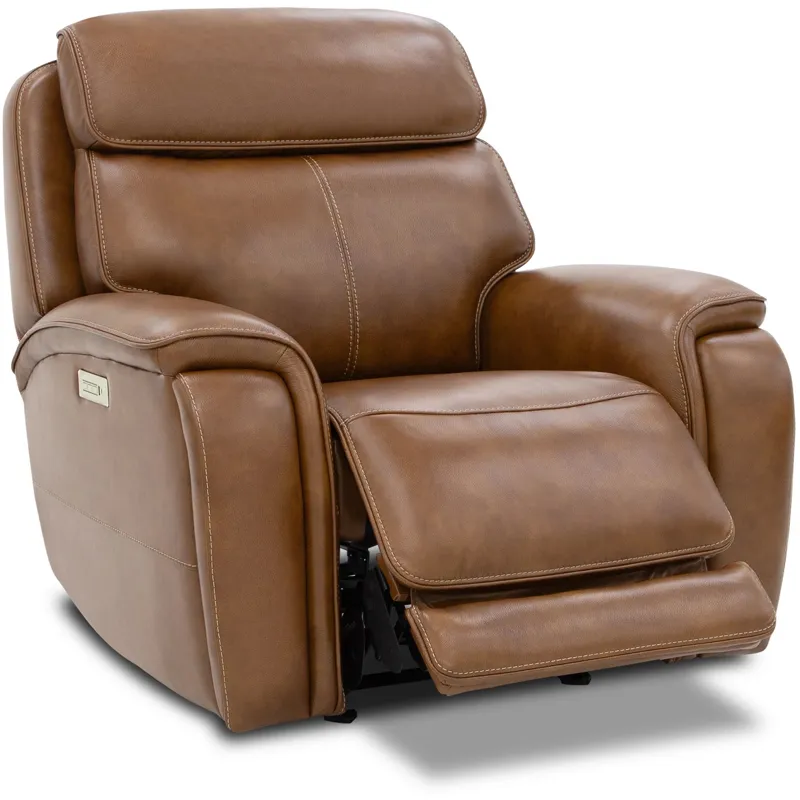 Walker Power Gliding Recliner w/ Power Headrest &amp; Lumbar