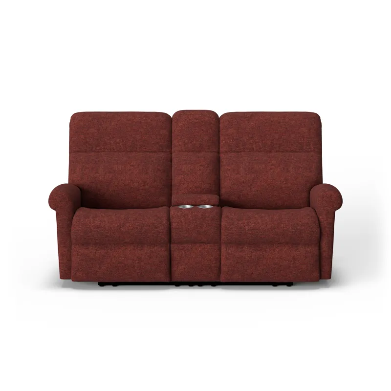 Power Reclining Loveseat with Console & Power Headrests