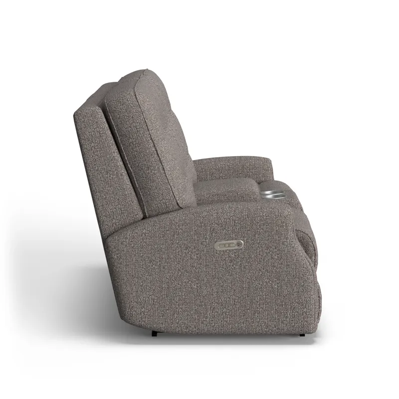 Power Reclining Loveseat with Console & Power Headrests