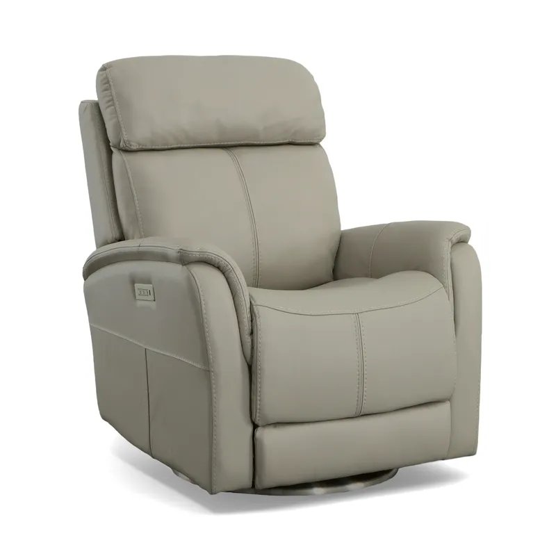 Power Swivel Recliner with Power Headrest