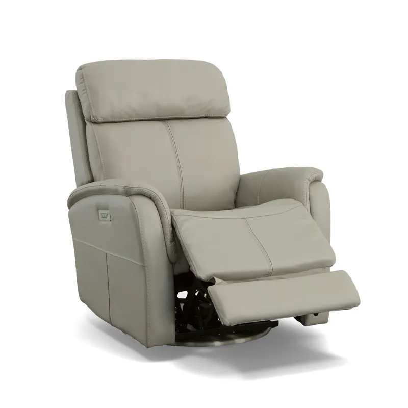 Power Swivel Recliner with Power Headrest