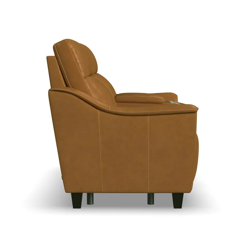 Power Reclining Loveseat with Console & Power Headrests