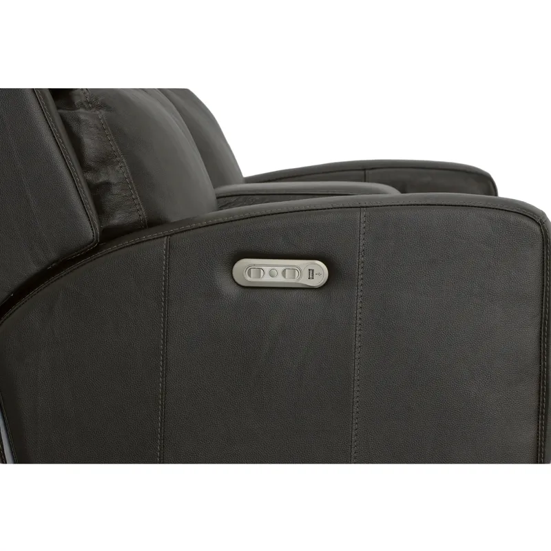 Power Reclining Loveseat with Console & Power Headrests