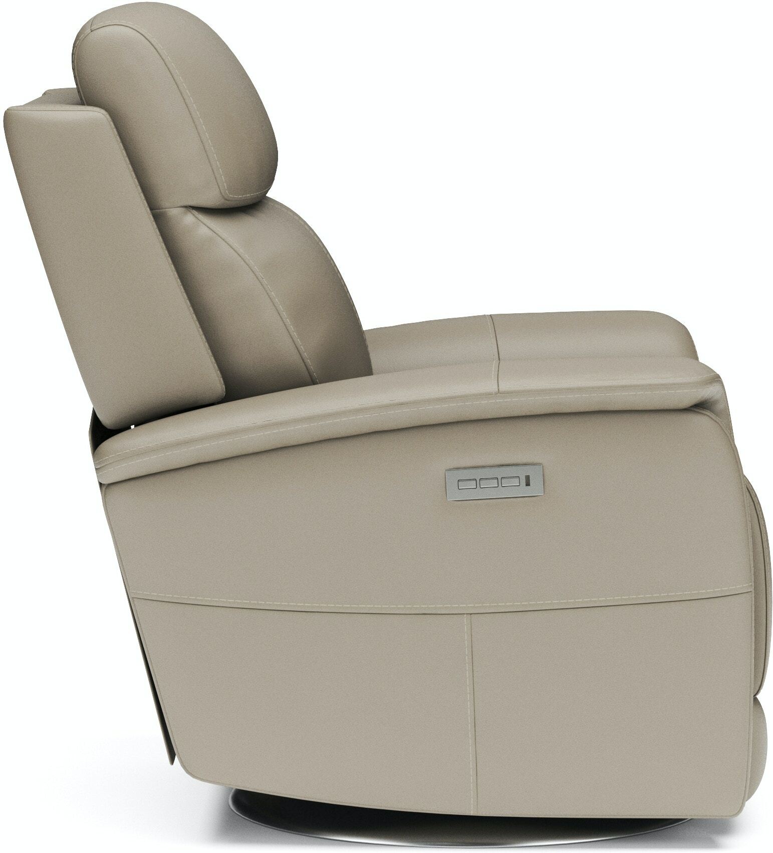 View Swivel Power Recliner with Power Headrest & Lumbar 152452PH by