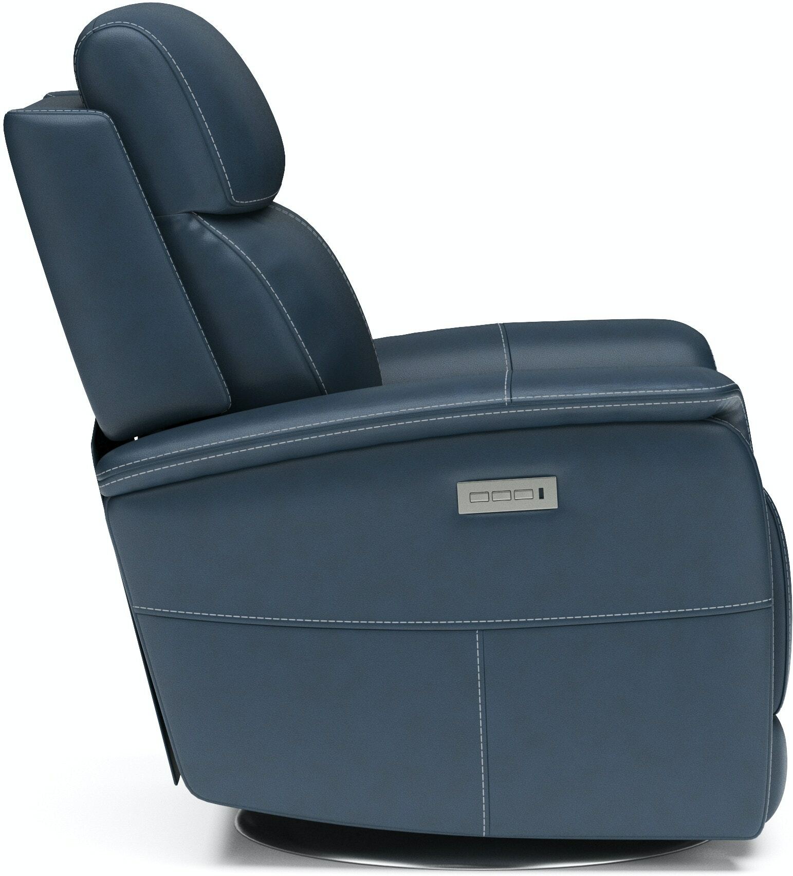 View Swivel Power Recliner with Power Headrest & Lumbar 152452PH by