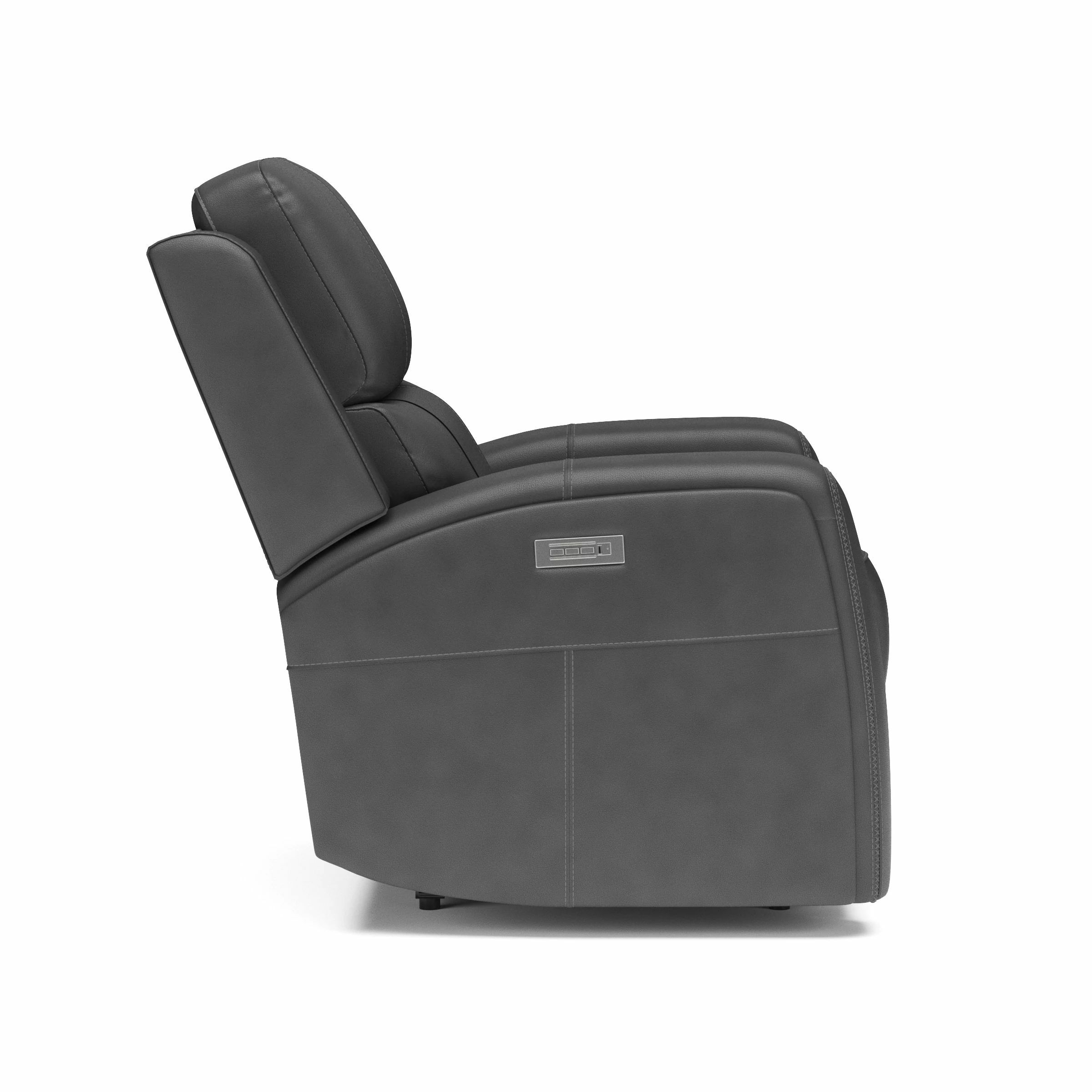 Linden Power Recliner with Power Headrest & Lumbar 104350PH by