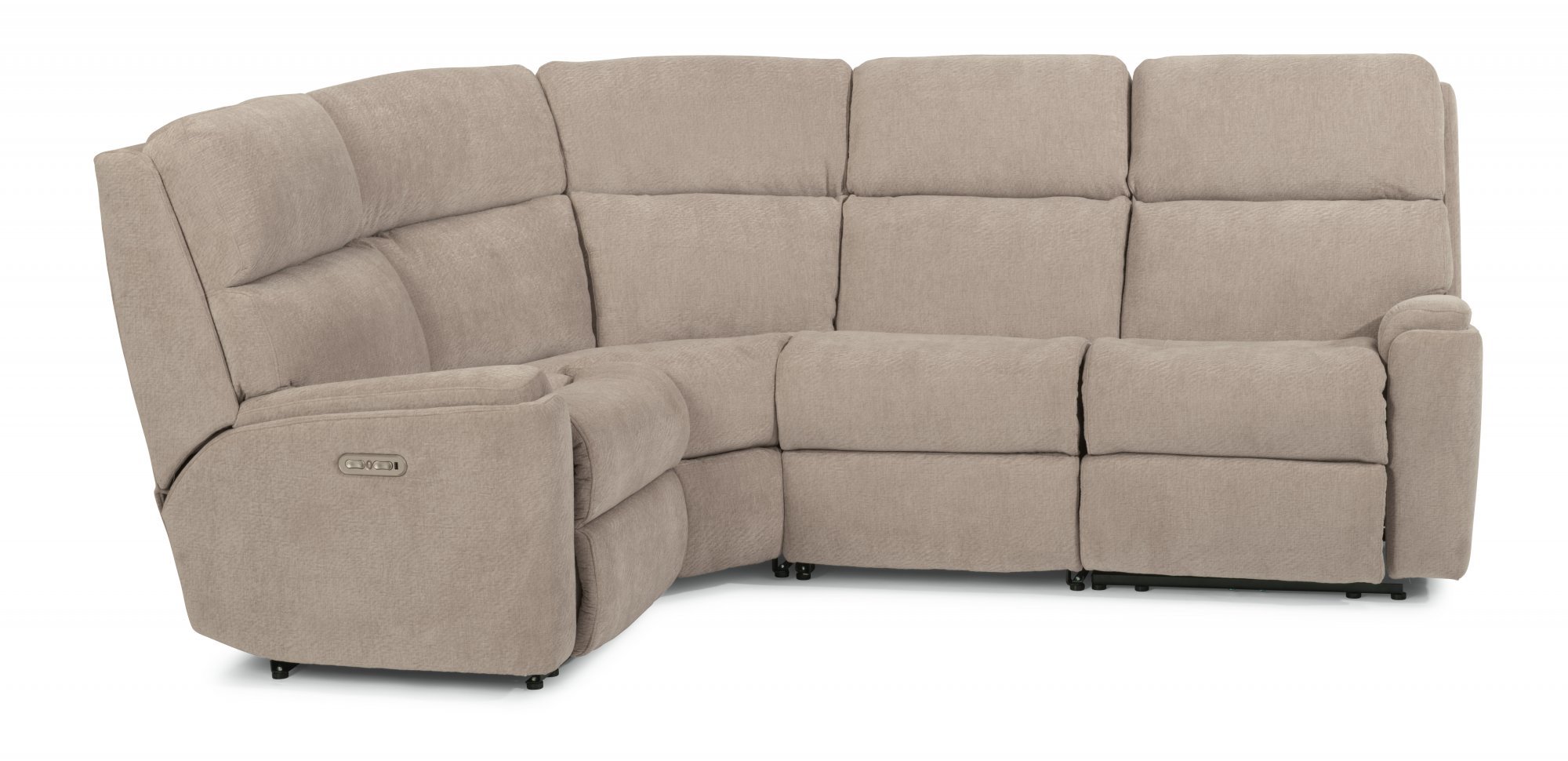 Rio Power Reclining Sectional with Power Headrests NIS867228403 by