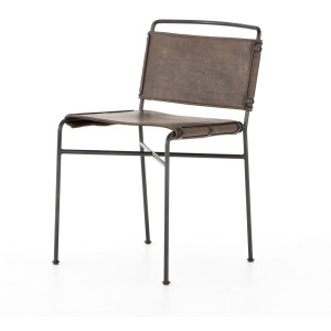 Wharton Dining Chair - Distressed Brown
