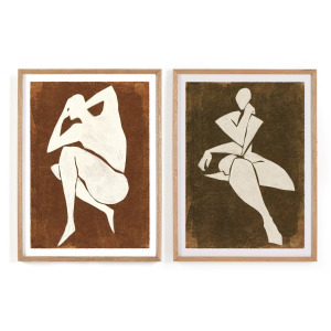 Ponder Diptych by Coup D'esprit - Vertical Grain 2.5 White Oak