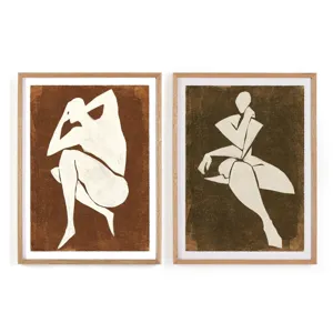 Ponder Diptych by Coup D'esprit - Vertical Grain 2.5 White Oak