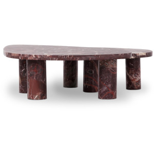 Zion Nesting Coffee Table Set - Merlot Marble