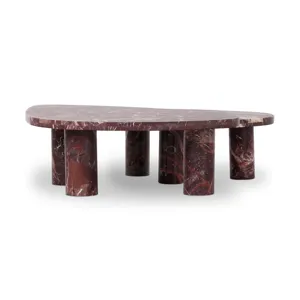 Zion Nesting Coffee Table Set - Merlot Marble