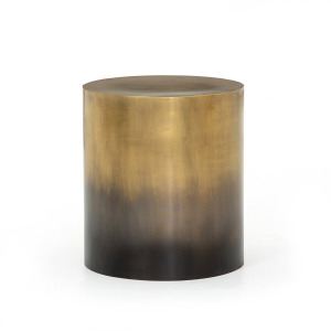 Cameron End Table - Ombre Antique Brass