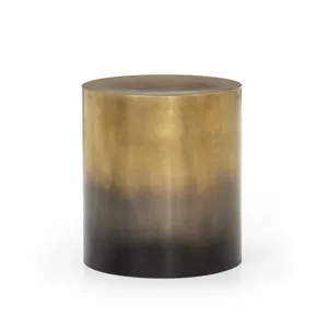 Cameron End Table - Ombre Antique Brass