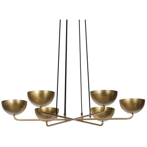 Keller Chandelier - Aged Brass
