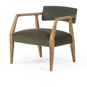 Tyler Armchair - Modern Velvet Loden
