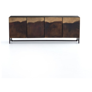 Stormy Media Console - Aged Brown