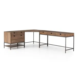 Trey Filing Cabinet Desk System - Auburn Poplar