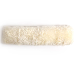 Lalo Lambskin Lumbar Pillow - White Lambskin