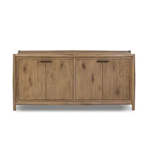 Glenview 4 Door Sideboard - Weathered Oak