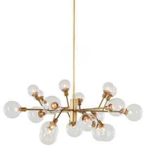 Pellman Chandelier - Matte Brass