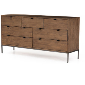 Trey 7 Drawer Dresser - Auburn Poplar