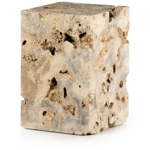 Faydon End Table - Romano Fosse Travertine