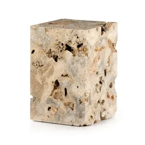 Faydon End Table - Romano Fosse Travertine