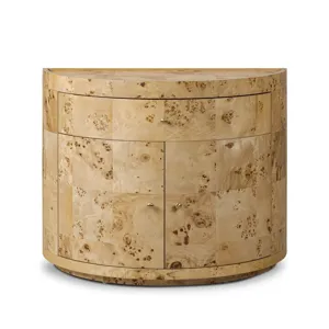 Ashton Nightstand - Natural Poplar Burl