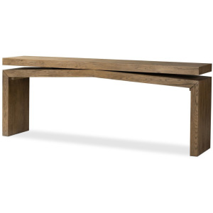 Matthes Console Table - 79" - Rustic Grey Veneer 