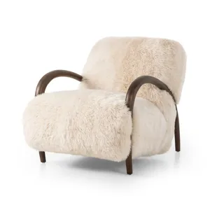Sandro Chair - Champagne Mongolian Fur