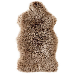 Lalo Lambskin Throw - Taupe Lambskin